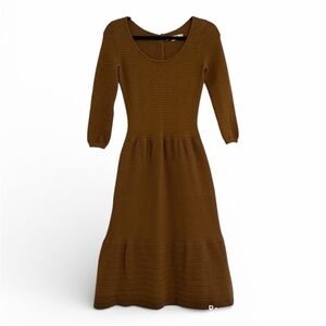 Boden “Libby” brown knit sweater dress 4L